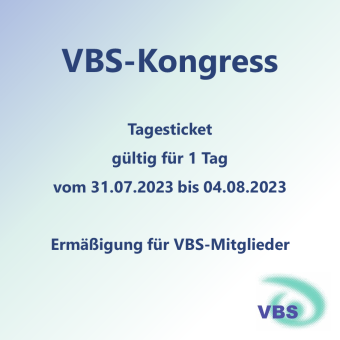 VBS2023T-1TV VBS-Kongress 1 Tag - VBS-Mitglieder 
